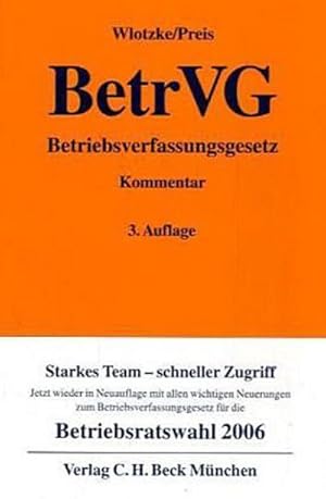 Seller image for Betriebsverfassungsgesetz. ( BetrVG) for sale by AHA-BUCH