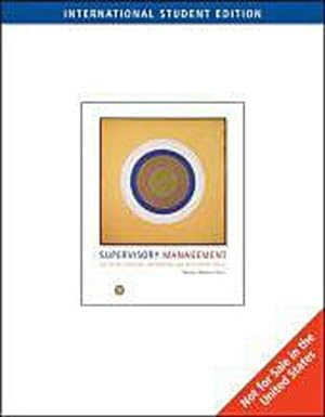 Seller image for Supervisory Management : The Art of Inspiring, Empowering, and Developing (ISE) for sale by AHA-BUCH