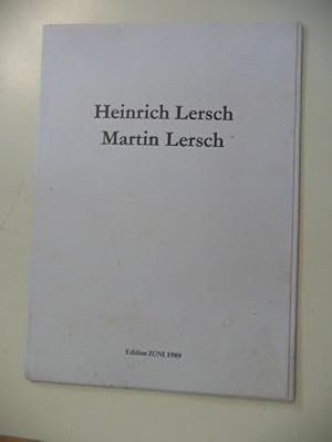 Seller image for Heinrich Lersch. 4 bermalte Offsettdrucke von Martin Lersch. for sale by Gebrauchtbcherlogistik  H.J. Lauterbach