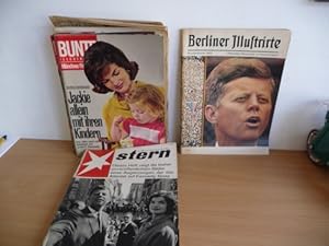 Konvolut von Zeitschriften der Zeit bezüglich der Attentate auf die Familie Kennedy. - Sonderheft...