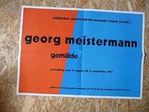 Seller image for georg meistermann gemlde. stdtisches gustav-lbcke-museum hamm (westf.) - ausstellung vom 9. august bis 6. september 1959. for sale by Gebrauchtbcherlogistik  H.J. Lauterbach