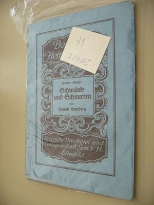 Seller image for Schwnke und Schnurren for sale by Gebrauchtbcherlogistik  H.J. Lauterbach