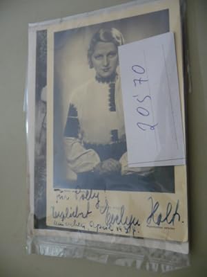 Seller image for Bildpostkarte mit Widmung in tinte: Fr Polly! Herzlichst Evelyn Holt Mnchen, April 1934 for sale by Gebrauchtbcherlogistik  H.J. Lauterbach