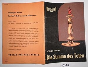 Seller image for Die Stimme des Toten - Kriminalerzhlung (Blaulicht, Heft 61) for sale by Versandhandel fr Sammler