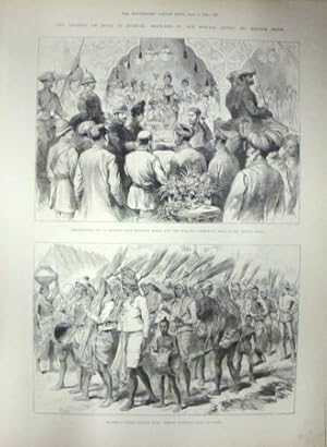 The Viceroy of India in Burmah: Sketches by our Special Artist, Mr Melton Prior.