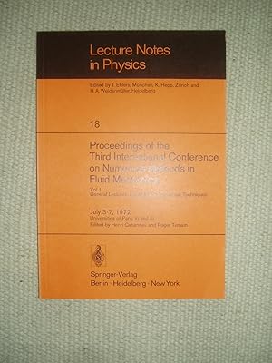 Proceedings of the Third International Conference on Numerical Methods in Fluid Mechanics : Vol. ...