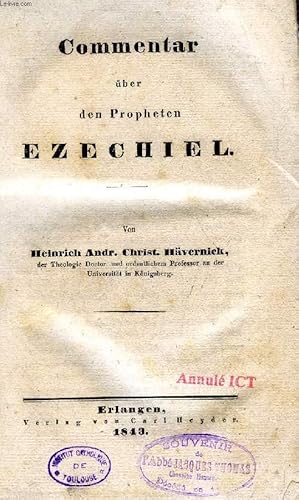 Bild des Verkufers fr COMMENTAR BER DEN PROPHETEN EZECHIEL zum Verkauf von Le-Livre