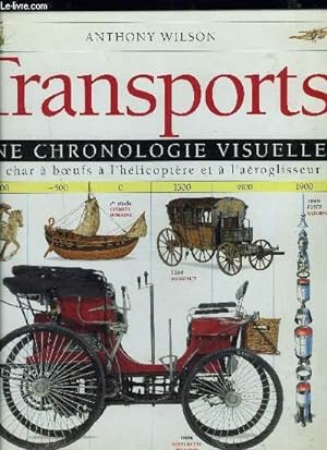 Seller image for TRANSPORTS- UNE CHROLOGIE VISUELLE- DU CHAR A BOEUFS A L HELICOPTERE ET A L AEROGLISSEUR for sale by Le-Livre