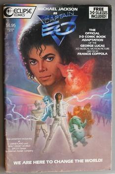 Seller image for Michael Jackson as Captain EO SPECIAL SOUVENIR EDITION - We Are Here to Change. (the Official 3-D Comic Book Adaptation of the George Lucas 3-D Musical Motion Picture).- with 3-D glasses; // GIANT OVERSIZED 11" x 17" SPECIAL SOUVENIR EDITION was only for sale by Comic World