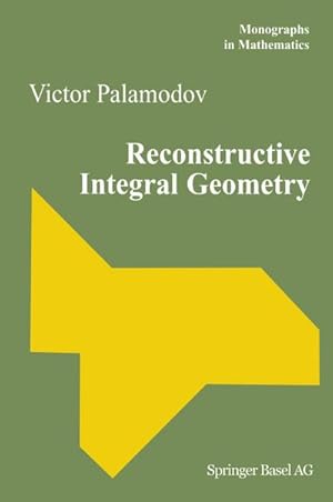 Seller image for Reconstructive Integral Geometry for sale by AHA-BUCH GmbH