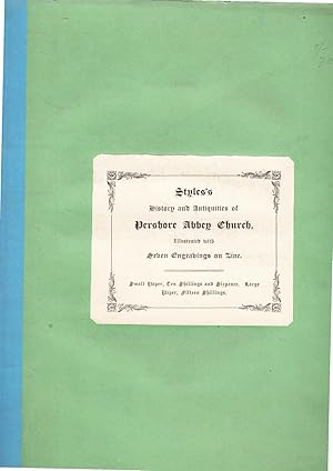 Imagen del vendedor de Styles's History & Antiquities of Pershore Abbey Church | Illustrated with Seven Engravings on Zinc a la venta por *bibliosophy*