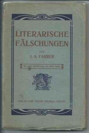 Bild des Verkufers fr Literarische Flschungen. zum Verkauf von Leserstrahl  (Preise inkl. MwSt.)