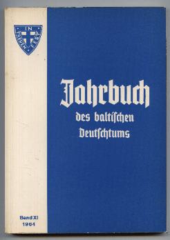 Bild des Verkufers fr Jahrbuch des baltischen Deutschtums 1964. Band XI. zum Verkauf von Leonardu