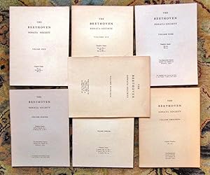 Seven Issues of THE BEETHOVEN SONATA SOCIETY edited by ERIC BLOM c. 1932-1934