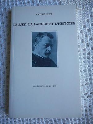 Bild des Verkufers fr Le Lied, la langue et l'histoire zum Verkauf von Frederic Delbos