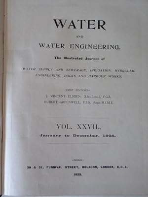 Water and Water Engineering: No. 27 1925