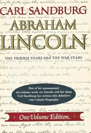 Seller image for ABRAHAM LINCOLN : The Prairie Years and the War Years for sale by Grandmahawk's Eyrie