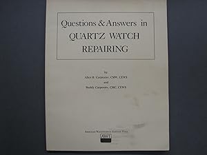 Seller image for Questions & Answers in Quartz Watch Repairing for sale by George Strange's Bookmart