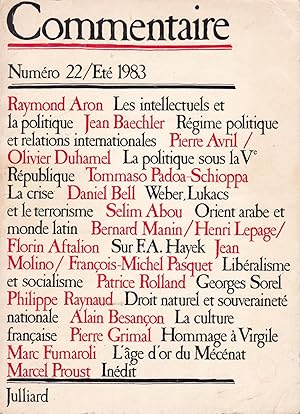 Seller image for Commentaire - numro 22 / Et 1983 for sale by Pare Yannick