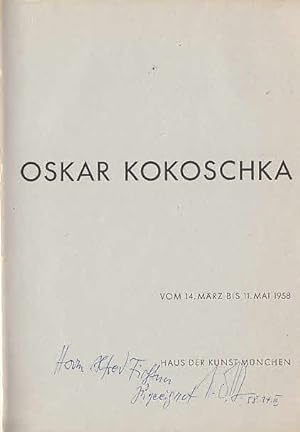 Oskar Kokoschka Katalog zur Ausstellung im Haus der Kunst München vom 14. März bis 11. Mai 1958