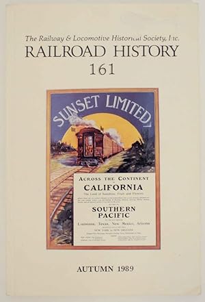 Imagen del vendedor de Railroad History No. 161, Autumn 1989 a la venta por Jeff Hirsch Books, ABAA