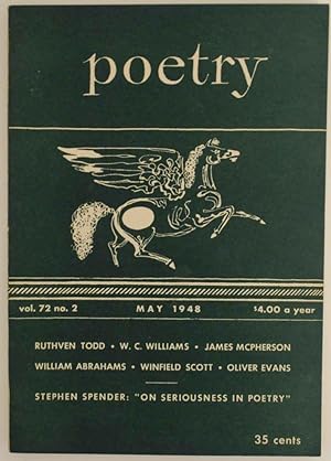 Bild des Verkufers fr Poetry Magazine Vol. 72 no. 2 May 1948 zum Verkauf von Jeff Hirsch Books, ABAA