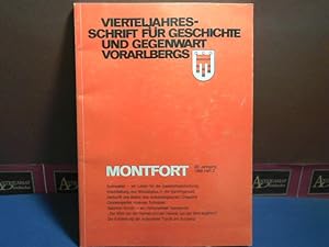 Montfort. Vierteljahresschrift für Geschichte und Gegenwart Vorarlbergs. 40. Jahrgang, 1988, Heft 2.