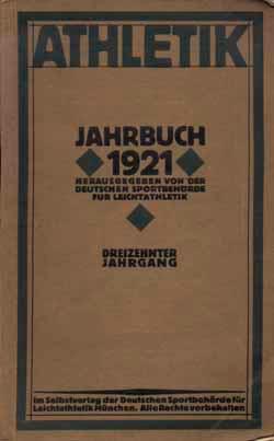 Imagen del vendedor de Athletik Jahrbuch 1921. a la venta por AGON SportsWorld GmbH