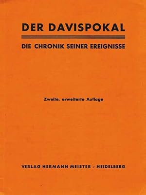 Der Davispokal. Die Chronik seiner Ereignisse.