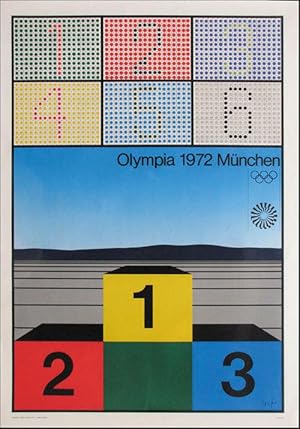 Werner Nöfer: Olympia 1972 München. 84x60 cm.