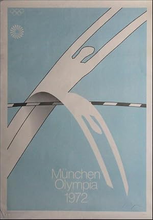 Alfonso Hüppi: Olympia 1972 München. 84x60 cm.