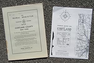 Rural Register "Compass System" Map, Cortland County, New York for Merchants, Manufacturers, Prof...