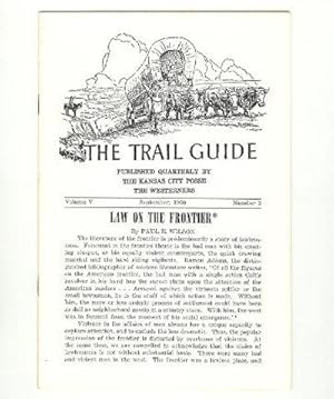 Law on the Frontier [Trail Guide, 9/1960]