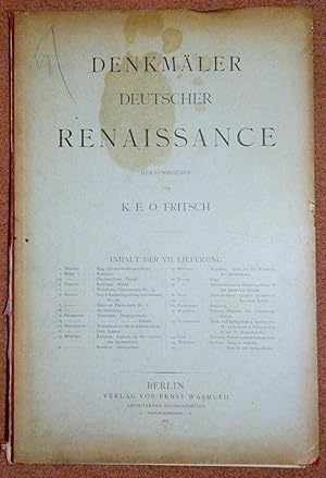 Denkmaler Deutscher Renaissance. VII Lieferung