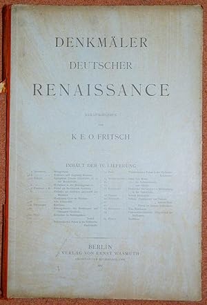 Denkmaler Deutscher Renaissance. IV Lieferung