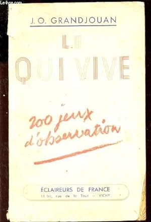 Seller image for LE QUI VIVE - 200 JEUX D'OBSERVATION - SEPTEMBRE 1942 for sale by Le-Livre