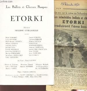Image du vendeur pour PLAQUETTE DU PROGRAMME: ETORKI (LES BALLETS ET CHOEURS BASquES) mis en vente par Le-Livre