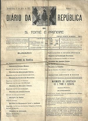 DIÁRIO DA REPÚBLICA DE S. TOMÉ E PRINCIPE