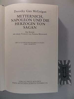Imagen del vendedor de Metternich, Napoleon und die Herzogin von Sagan. Ein Bericht. a la venta por Druckwaren Antiquariat