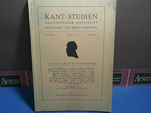 Imagen del vendedor de Kant-Studien. Philosophische Zeitschrift Band 52, Heft 2, 1960/1961. a la venta por Antiquariat Deinbacher