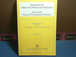 Zeitschrift für allgemeine Wissenschaftstheorie. Journal for General Philosophy of Science. Band ...