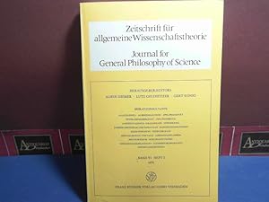 Bild des Verkufers fr Zeitschrift fr allgemeine Wissenschaftstheorie. Journal for General Philosophy of Science. Band VI, Heft 1, 1975 zum Verkauf von Antiquariat Deinbacher