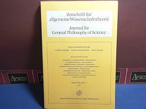 Bild des Verkufers fr Zeitschrift fr allgemeine Wissenschaftstheorie. Journal for General Philosophy of Science. Band VIII, Heft 1, 1977 zum Verkauf von Antiquariat Deinbacher