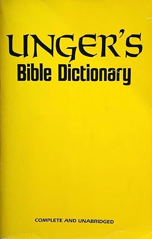 Image du vendeur pour Unger's Bible Dictionary mis en vente par Shoestring Collectibooks