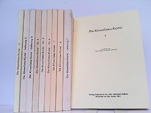 Die Ahnenlisten-Kartei. Hier Lieferung 1-10 in 10 Büchern komplett !