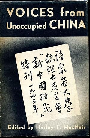 Seller image for VOICES FROM UNOCCUPIED CHINA. Signed by the Economist T. W. Schultz. for sale by Kurt Gippert Bookseller (ABAA)