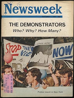 Bild des Verkufers fr Newsweek: November 1, 1965 zum Verkauf von Between the Covers-Rare Books, Inc. ABAA