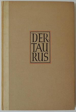Imagen del vendedor de Der Taurus. Gedichte. a la venta por M + R Fricke