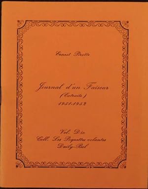 Journal d?un Faiseur (Extraits) 1951-1952.