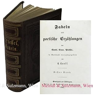 Bild des Verkufers fr Fabeln und poetische Erzhlungen, in Auswahl herausgegeben von H. Hauff. 2 in 1 Band. zum Verkauf von Antiquariat MEINDL & SULZMANN OG